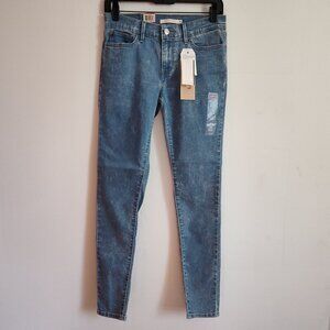 Ladies SZ 28 Levi's Acid Wash Skinny Jeans